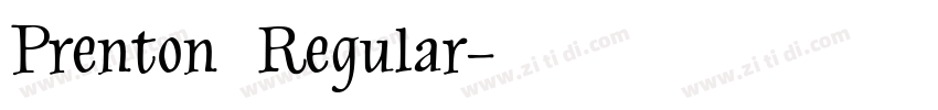 Prenton  Regular字体转换